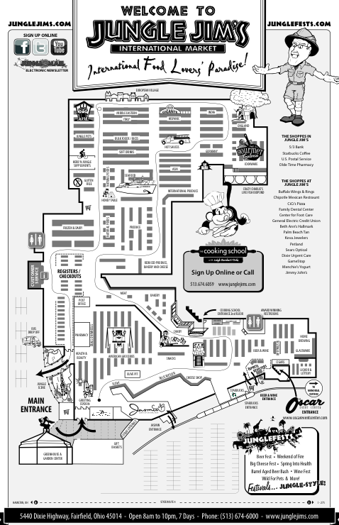 Jungle Jim's Store map